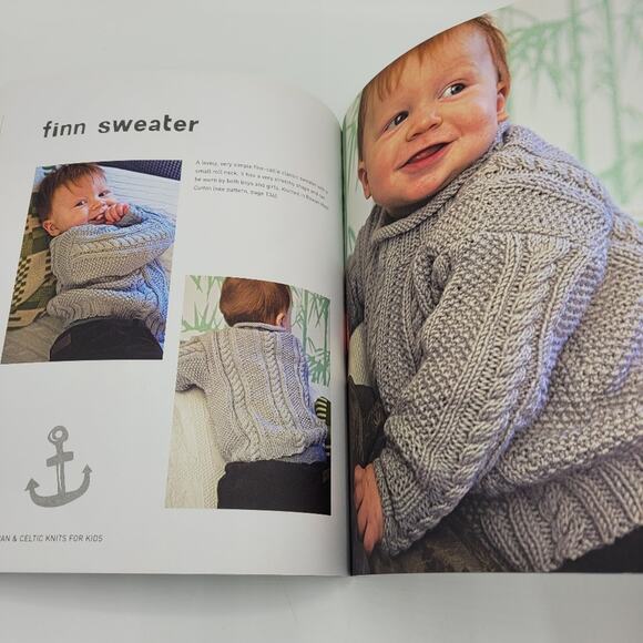 Little Aran & Celtic Knits for Kids Softcover Book - Picture 14 of 16